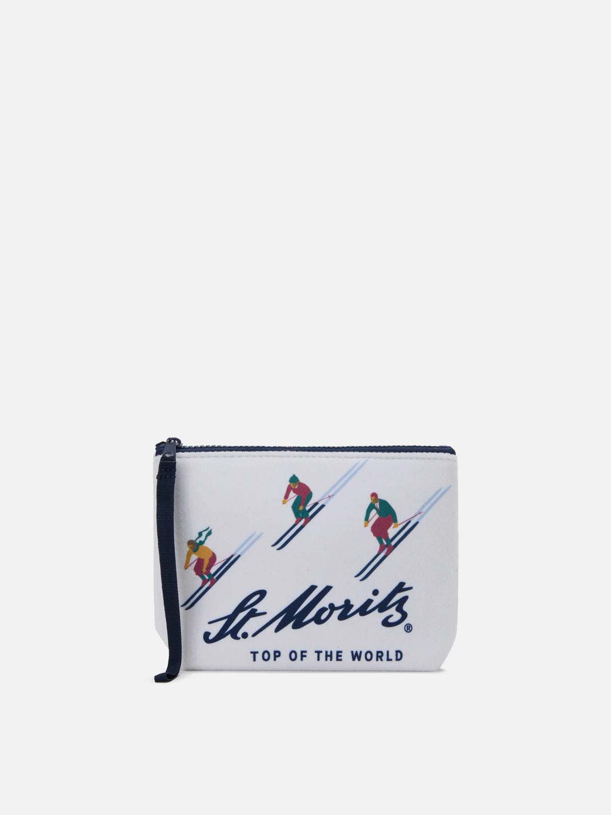 Aline Pouch in wool-effect fabric with St. Moritz print | ST. MORITZ TOP OF THE WORLD SPECIAL EDITION